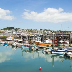 Newlyn harbour, one of the busiest ports in the UK