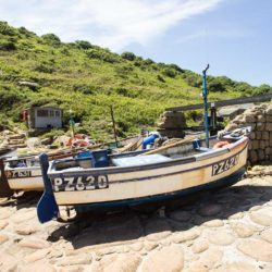 Fishing boats at Penberth cove