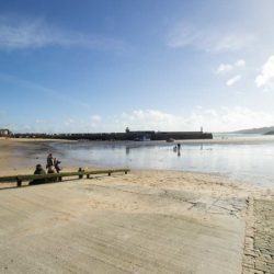 Looking out over St Ives harbour